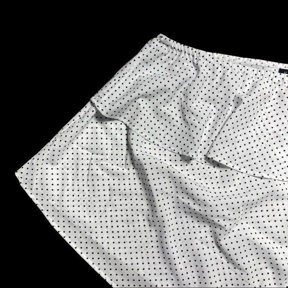 Eloquii White and Black Polka Dot One Shoulder Blouse 18 - Picture 3 of 8